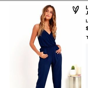 Navy blue sexy romper